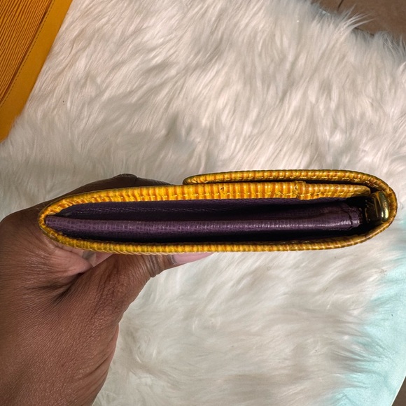 SOLD LV Yellow EPI Leather Long Wallet - Picture 10 of 12